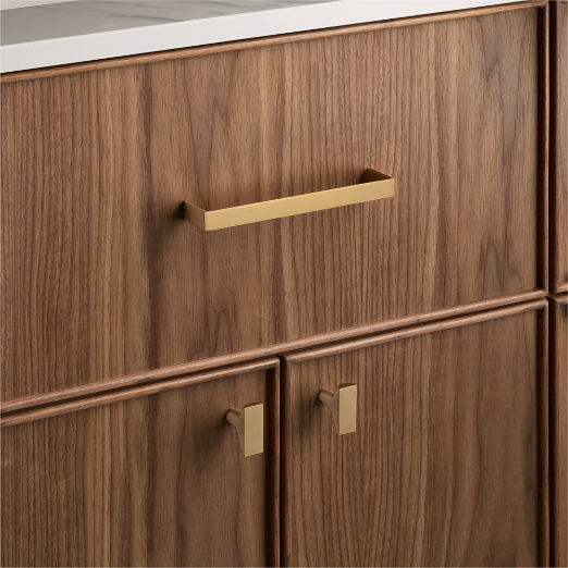 Damon Brushed Brass Cabinet Handles