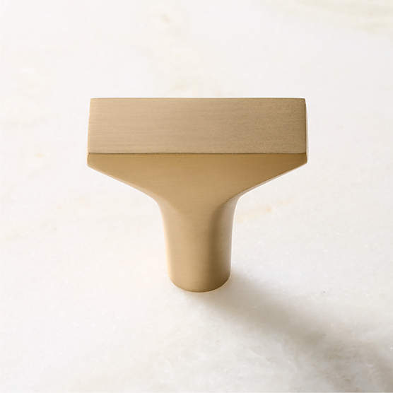 Damon Brushed Brass Cabinet Knob 1.5"