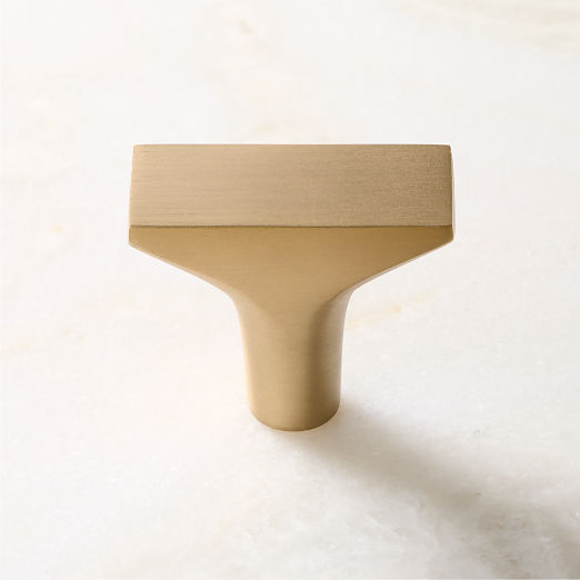 Damon Brushed Brass Cabinet Knob 1.5"