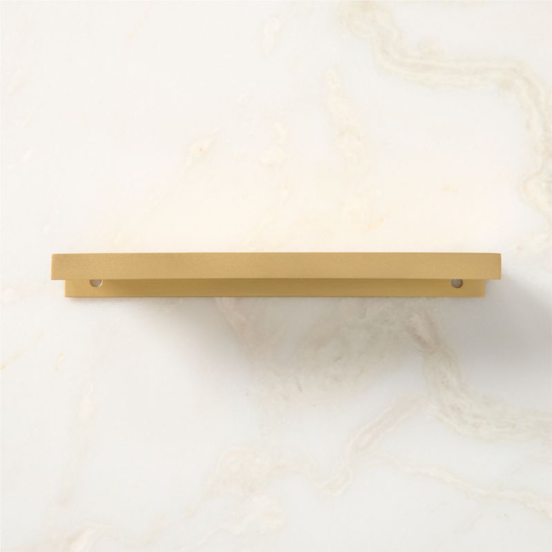 7" Damon Edge Brushed Brass Drawer Pull - image 2 of 7