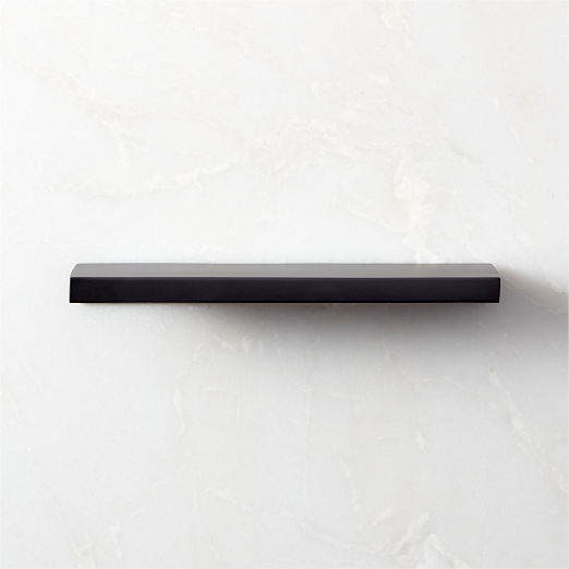 7" Damon Edge Black Drawer Pull