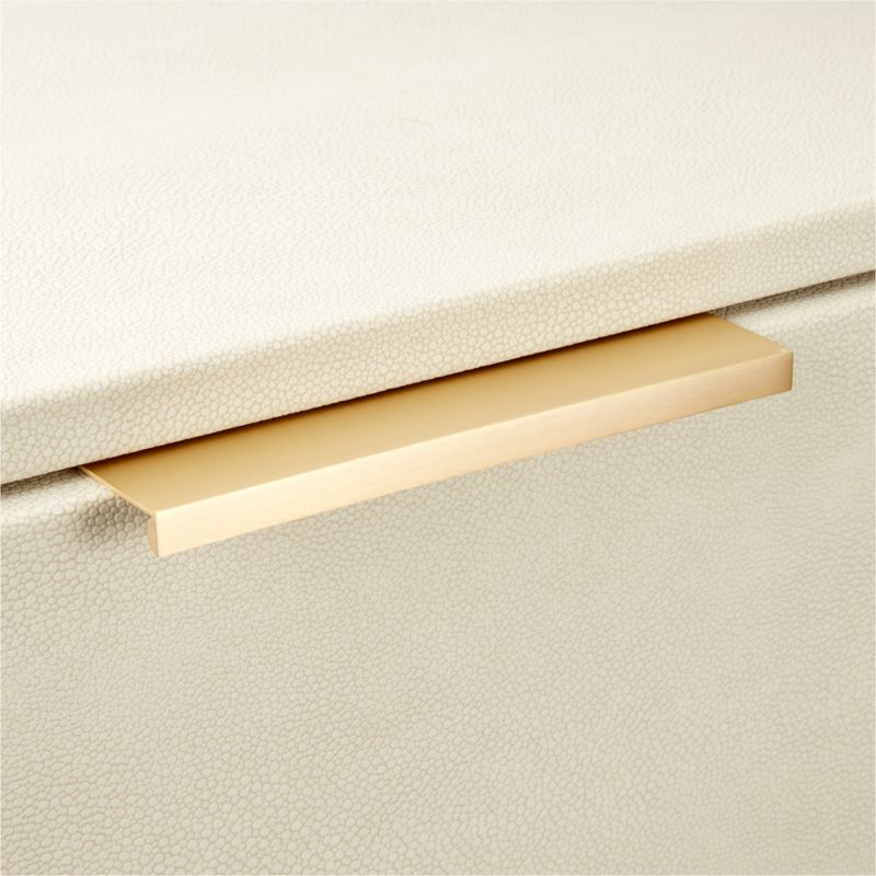 7 Damon Edge Brushed Brass Drawer Pull