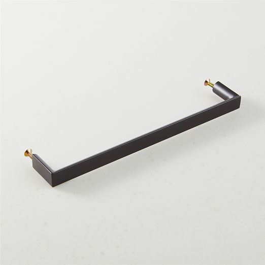 Damon Matte Black Metal Cabinet Handle 8"