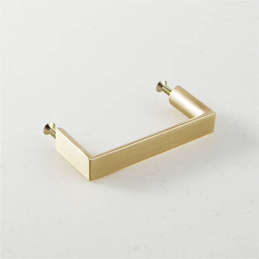 Damon Brushed Brass Cabinet Handle 3"
