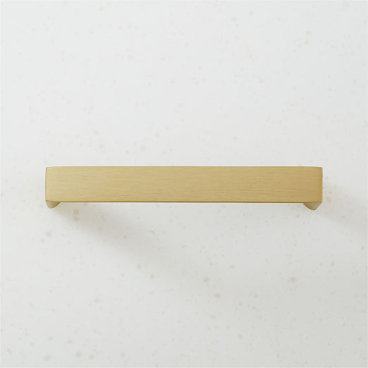 Damon Brushed Brass Handle 4"