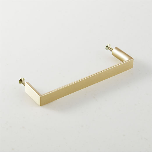 Damon Brushed Brass Cabinet Handle 5"