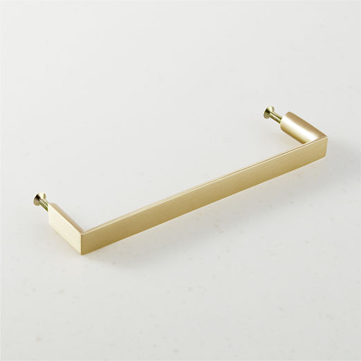 Damon Brushed Brass Cabinet Handle 6"