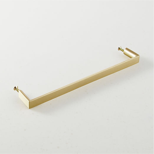 Damon Brushed Brass Cabinet Handle 8"