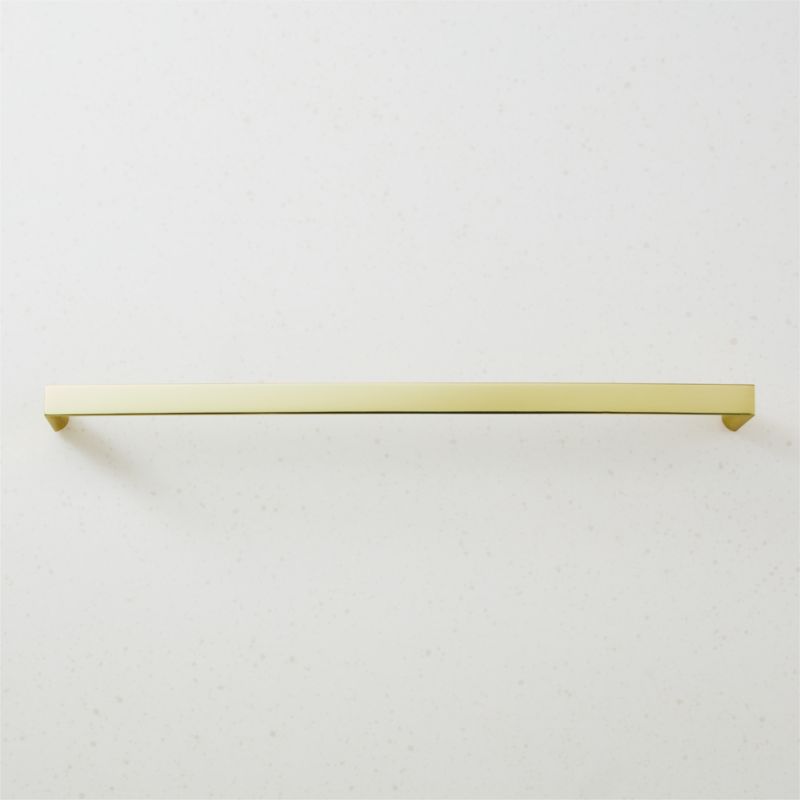 Damon Unlacquered Brass Handle 12" - image 0 of 7