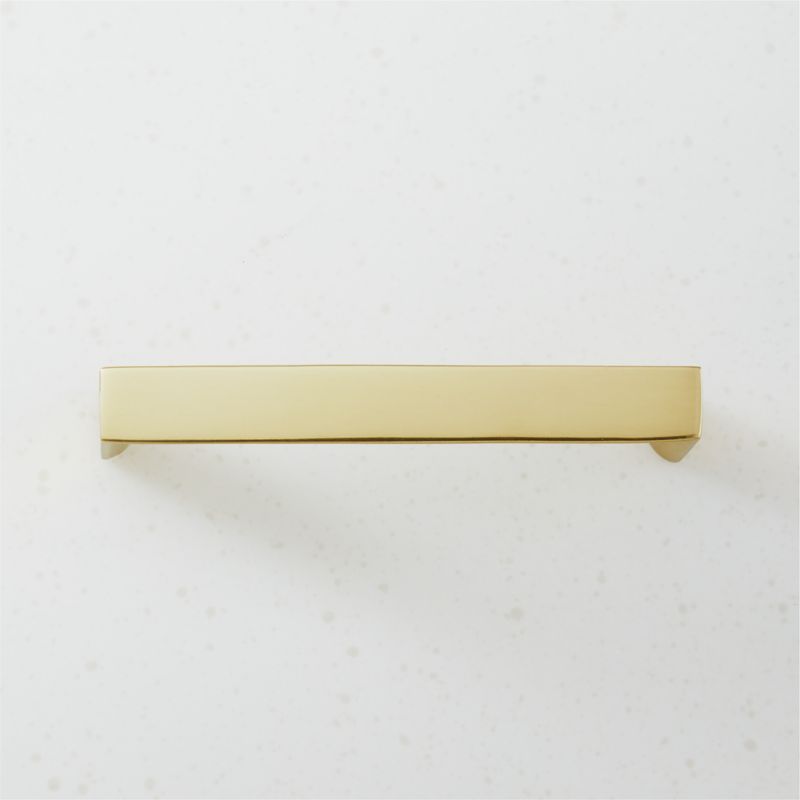 Damon Unlacquered Brass Handle 4" - image 0 of 5