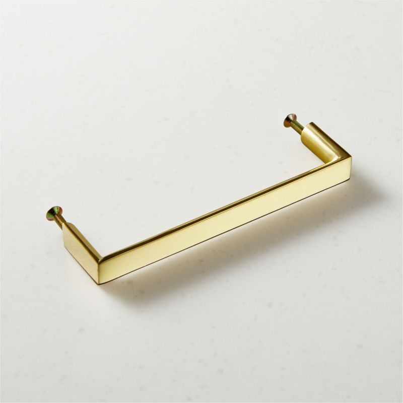 Damon Unlacquered Brass Handle 5" - image 2 of 6