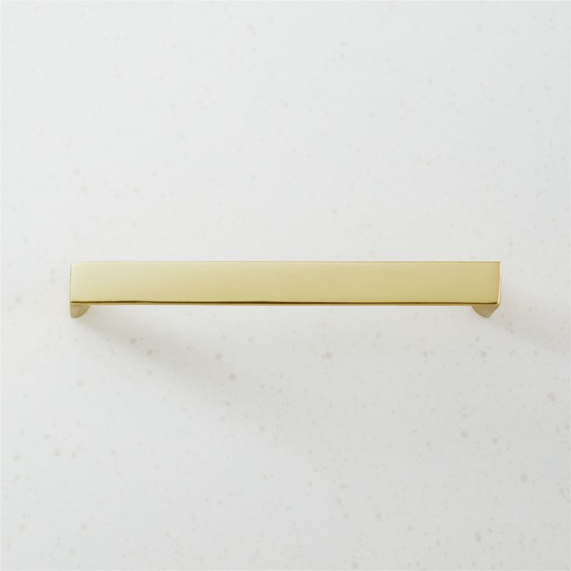 Damon Unlacquered Brass Handle 5" - image 0 of 6