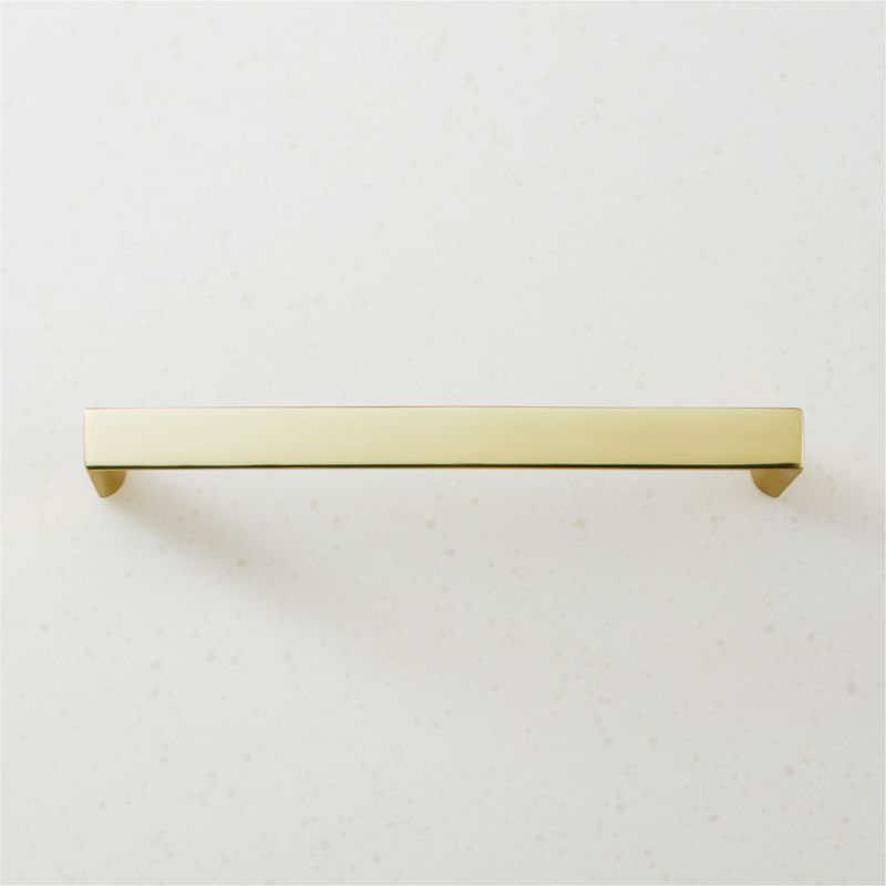 Damon Unlacquered Brass Handle 6" - image 0 of 4