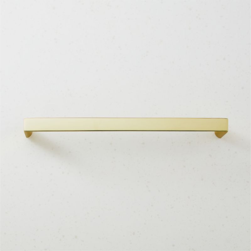 Lavau Unlacquered Brass Cabinet Handle with Backplate 3