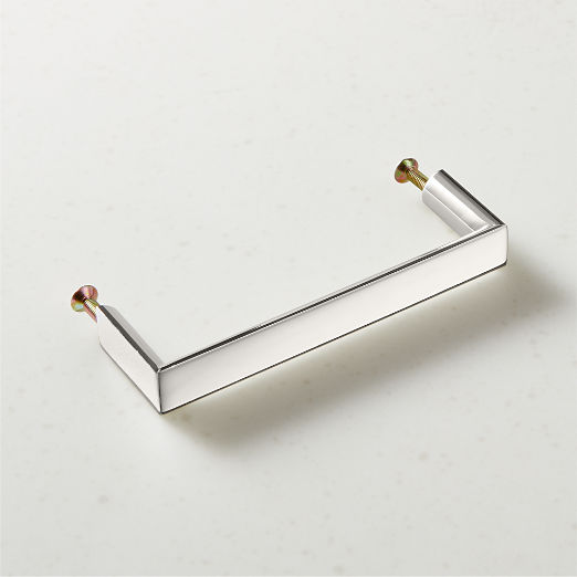 Damon Polished Nickel Cabinet Handle 4"