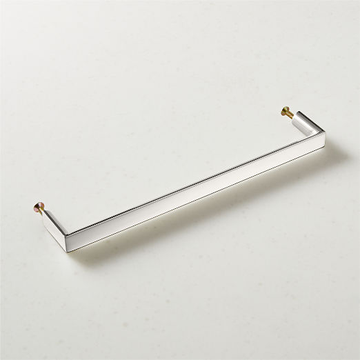 Damon Polished Nickel Cabinet Handle 8"