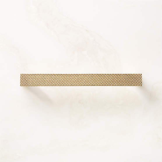 Damon Knurled Unlacquered Polished Brass Handle 4'' CB2