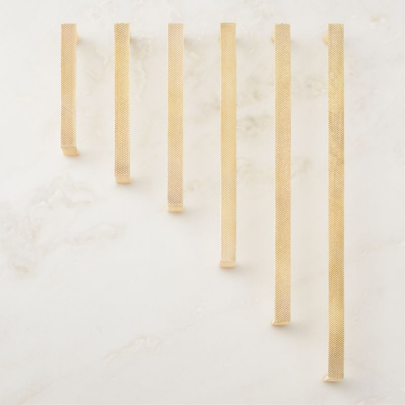 Damon Knurled Unlacquered Polished Brass Cabinet Handle 4'' - image 2 of 5