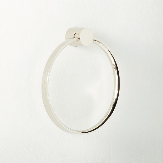 Damon Polished Nickel Towel Ring