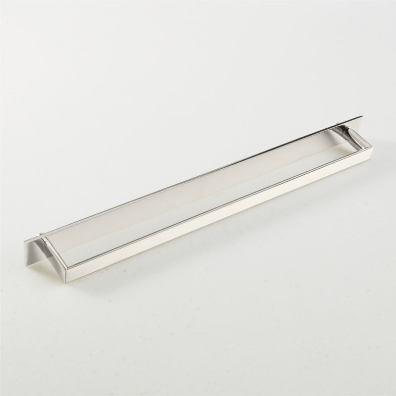 Damon Polished Nickel Handle with Back Plate 12" - image 1 of 4