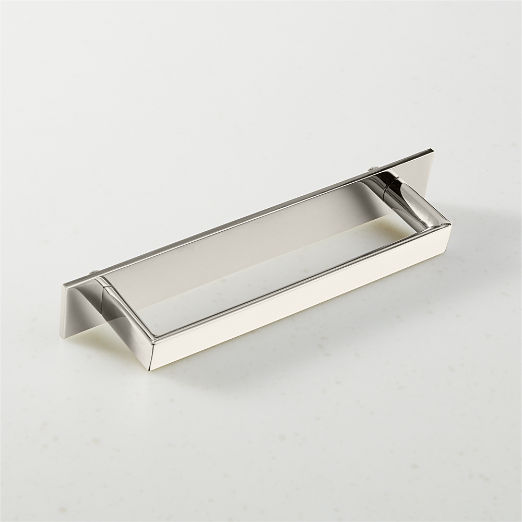 Damon Polished Nickel Handle with Back Plate 5"