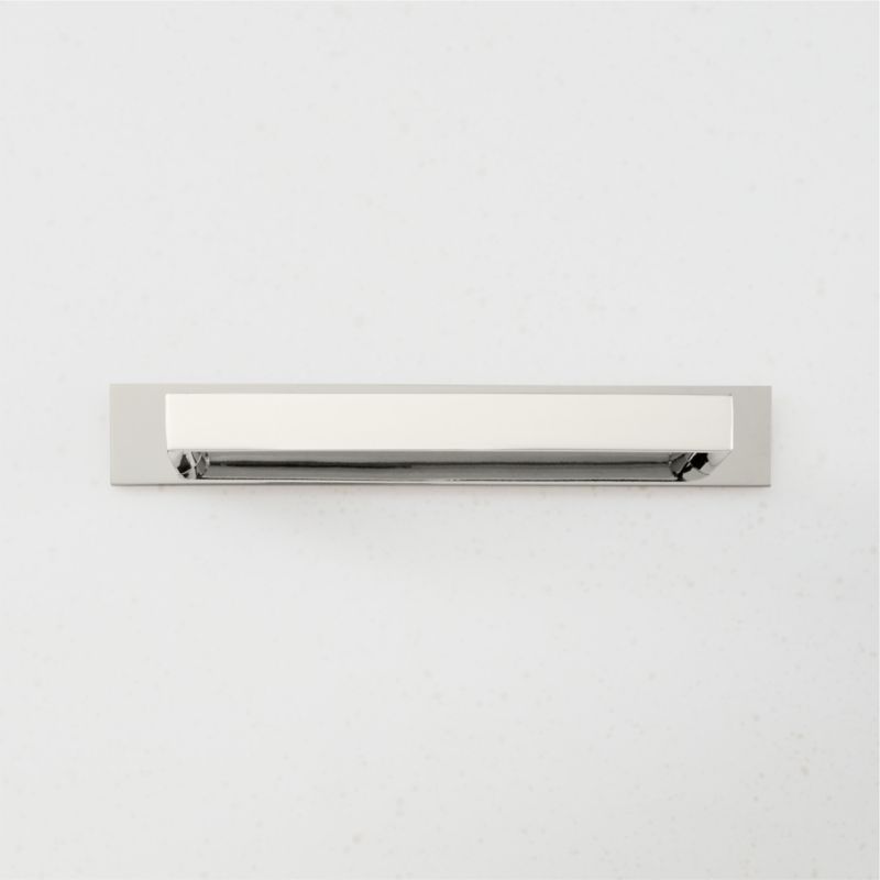 Damon Polished Nickel Handle with Back Plate 5" - image 0 of 4