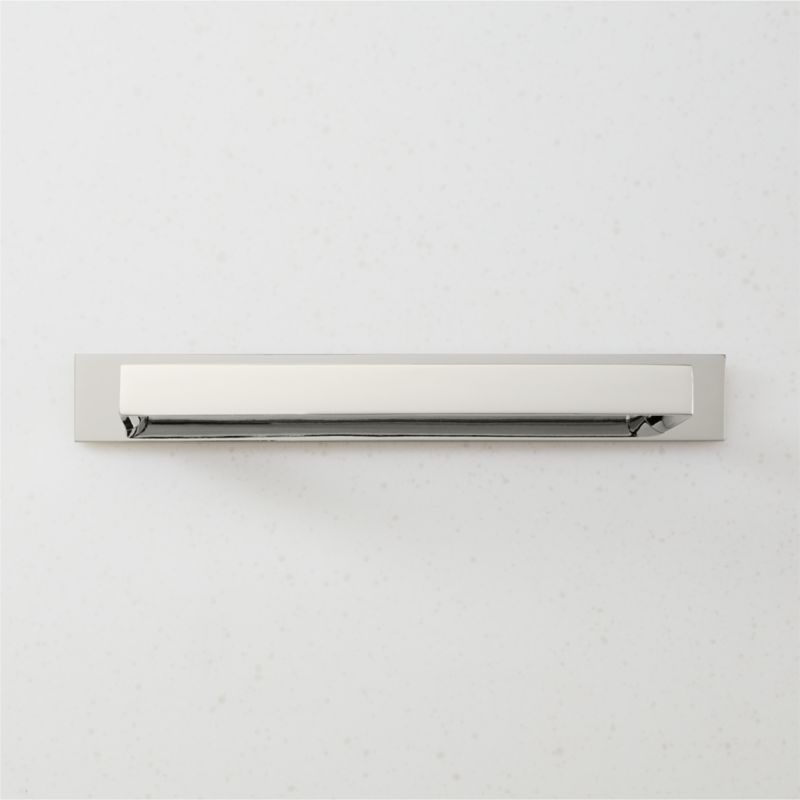 Damon Polished Nickel Handle with Back Plate 6" - image 0 of 5