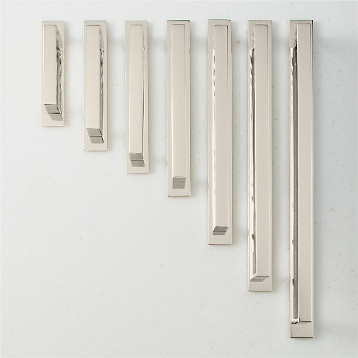 Damon Polished Nickel Handles with Back Plate