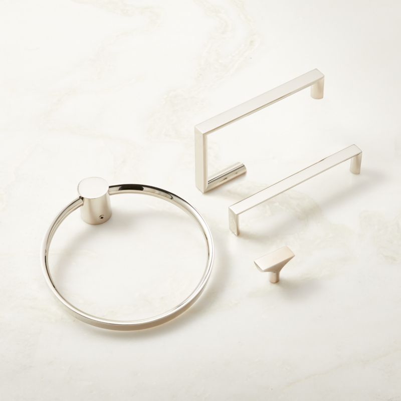 Damon Modern Polished Nickel Towel Ring + Reviews