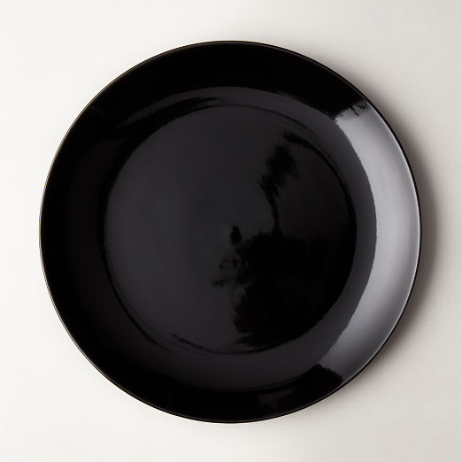 Black dinner plates CB2