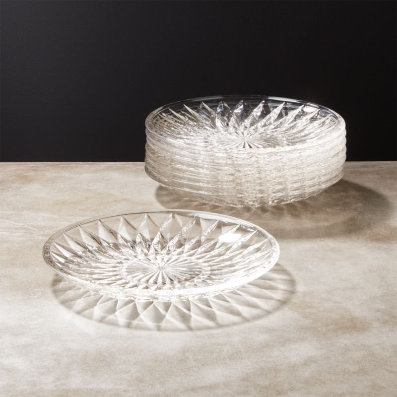 Glass plates and bowls set best sale