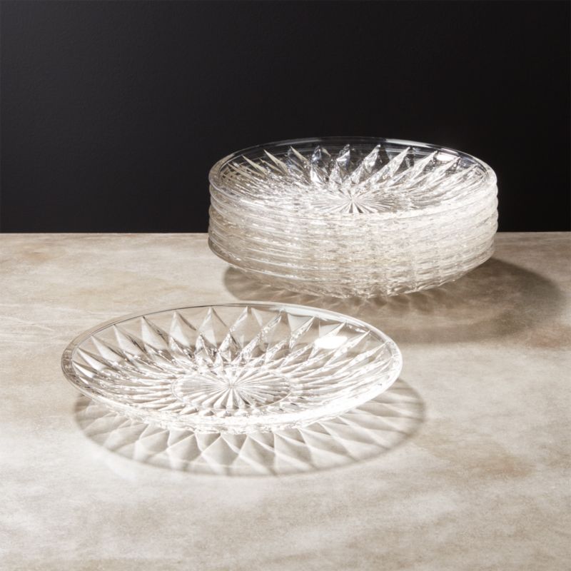 View Daphne Glass Appetizer Plates Set of 8 details