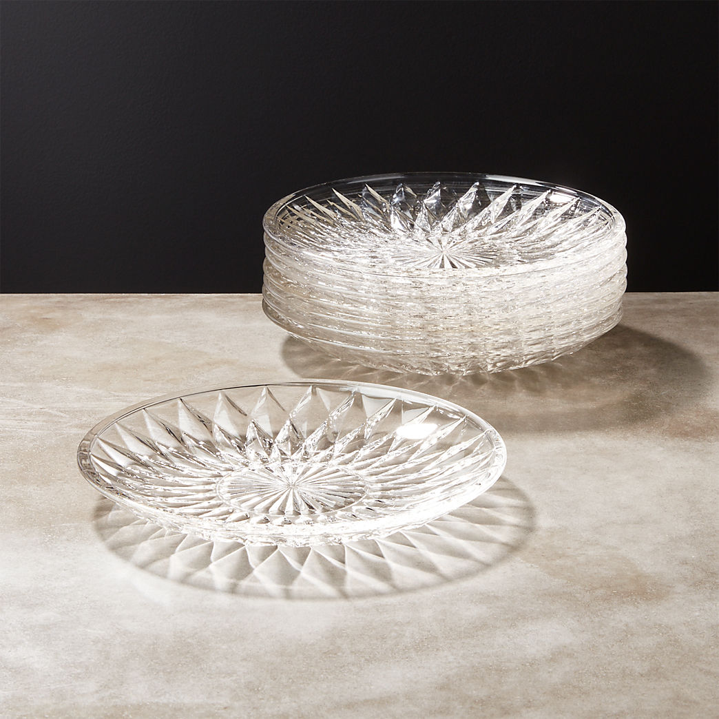 glass dinner plates | CB2 Canada