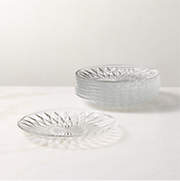 Daphne Glass Appetizer Plate Set of 8 + Reviews | CB2