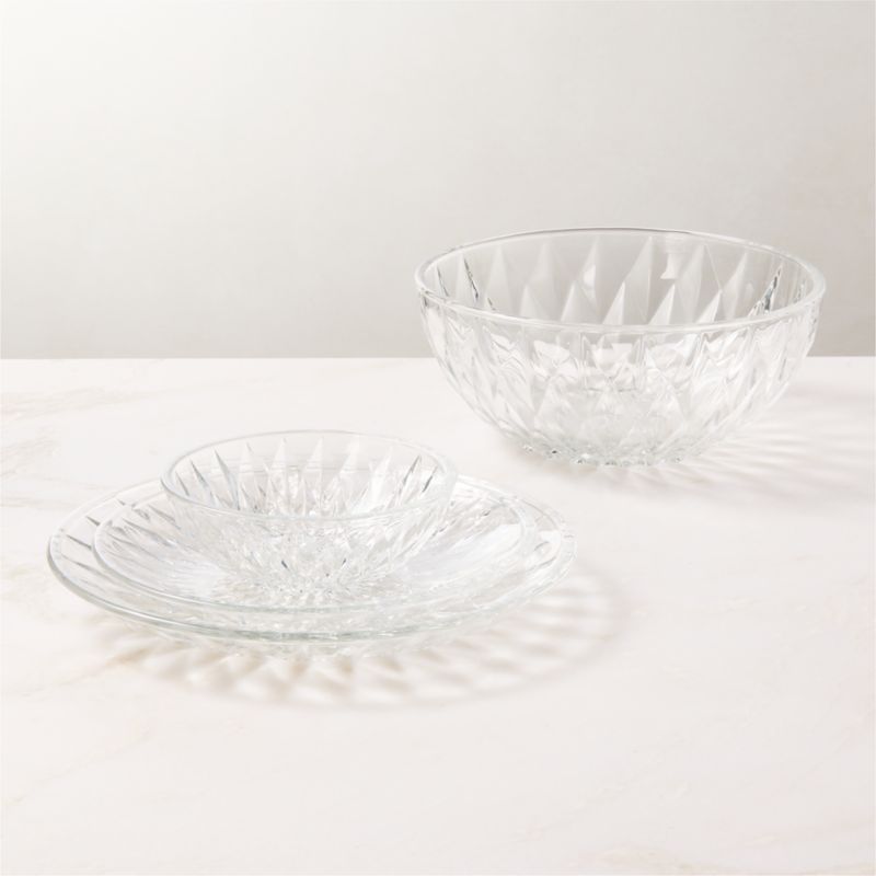 Daphne Glass Dinner Bowls Set of 6 - image 3 of 4