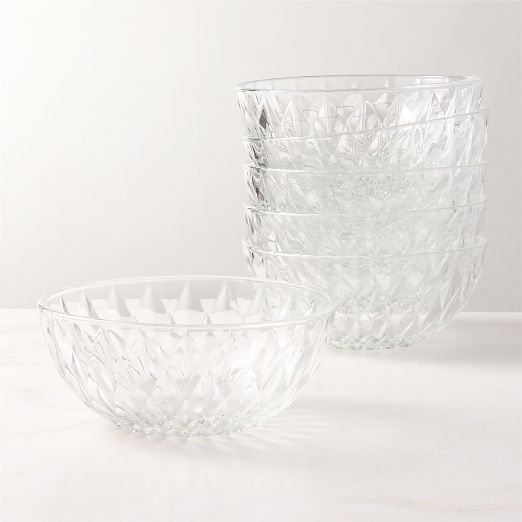 Daphne Glass Dinner Bowls Set of 6