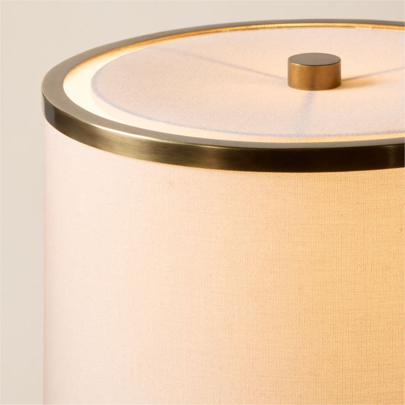 Dara White Linen Table Lamp - image 2 of 5