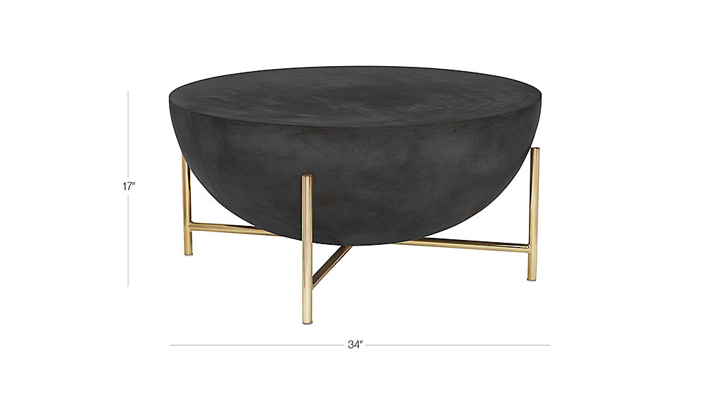 darbuka brass coffee table + Reviews CB2