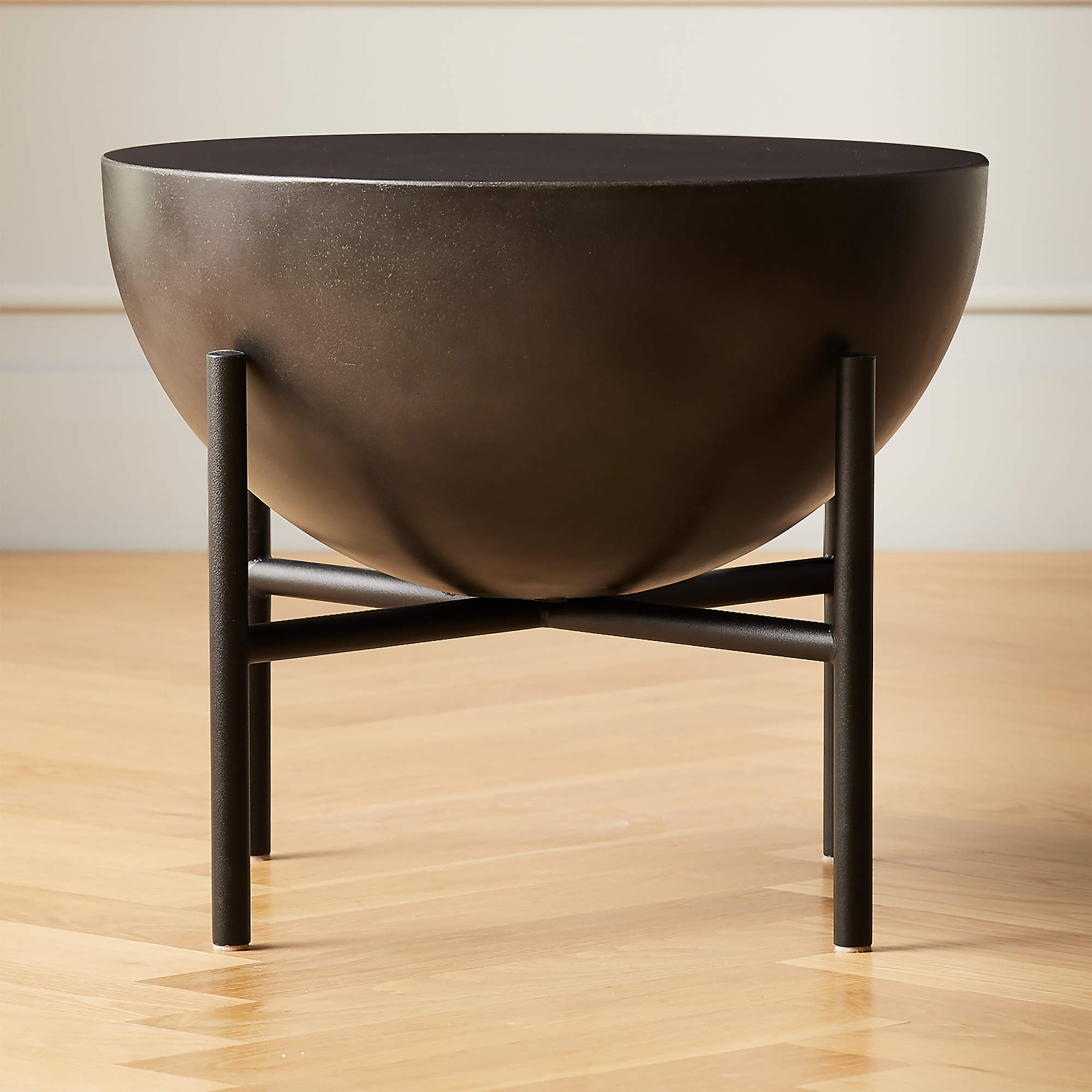 Darbuka Round Modern Side Table + Reviews CB2