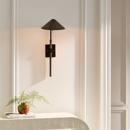 Stoke Dark Bronze Wall Sconce Set of 2