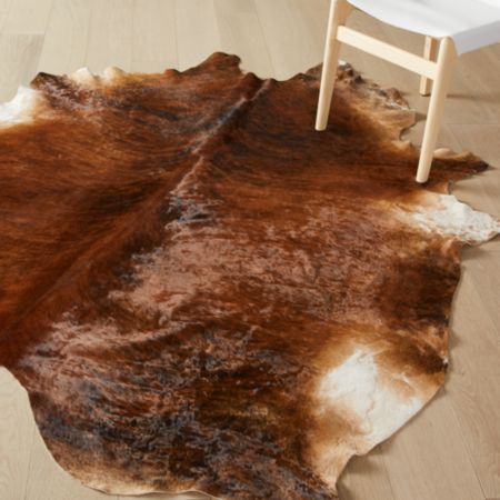 Dark Brown Brindle Cowhide Rug 5 X7 Reviews Cb2