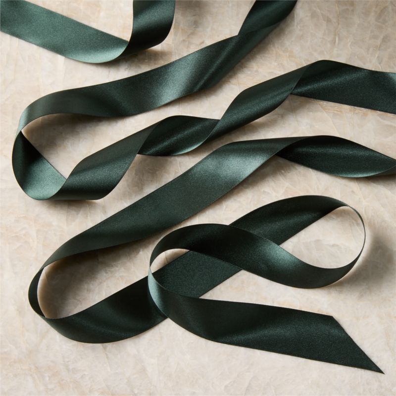 Dark Green Holiday Ribbon - image 0 of 2