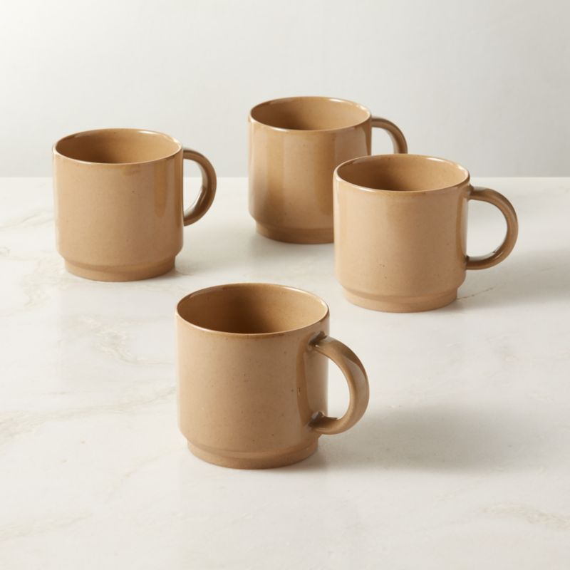 Darra Natural Recycled Stoneware Mugs, Set of 4 - image 0 of 4