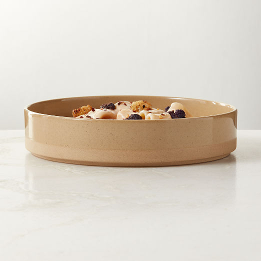 Darra Natural Recycled Stoneware Pasta Bowl