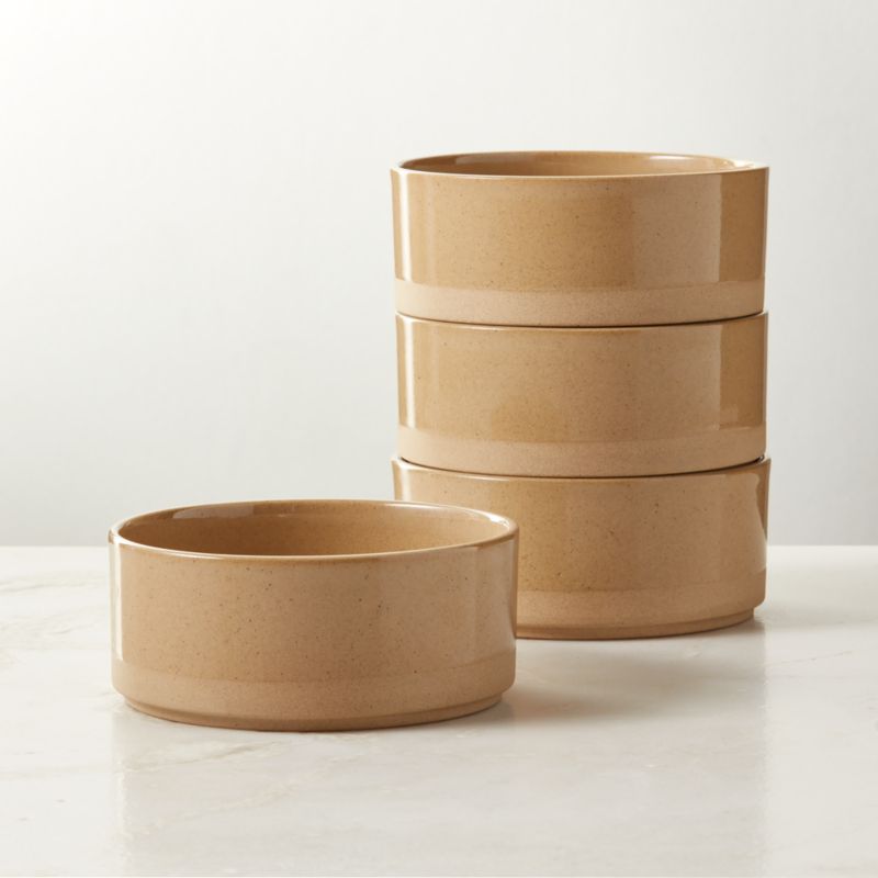 Darra Natural Recycled Stoneware Soup Bowls, Set of 4 - image 0 of 6