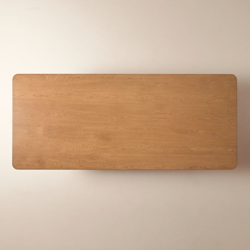 Davison 108" Rectangular Fluted Oak Dining Table - image 7 of 8