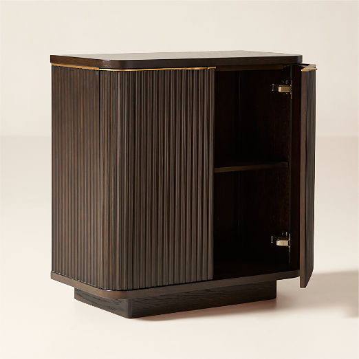 Davison 30" Fluted Dark Oak Cabinet