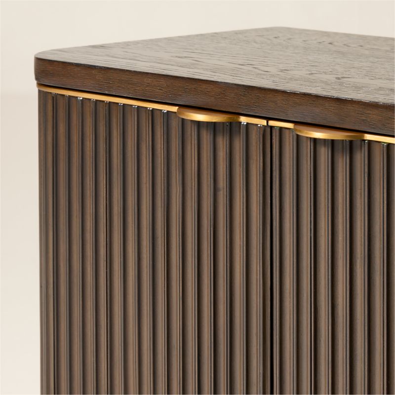 Davison 30" Fluted Dark Oak Cabinet - image 6 of 8