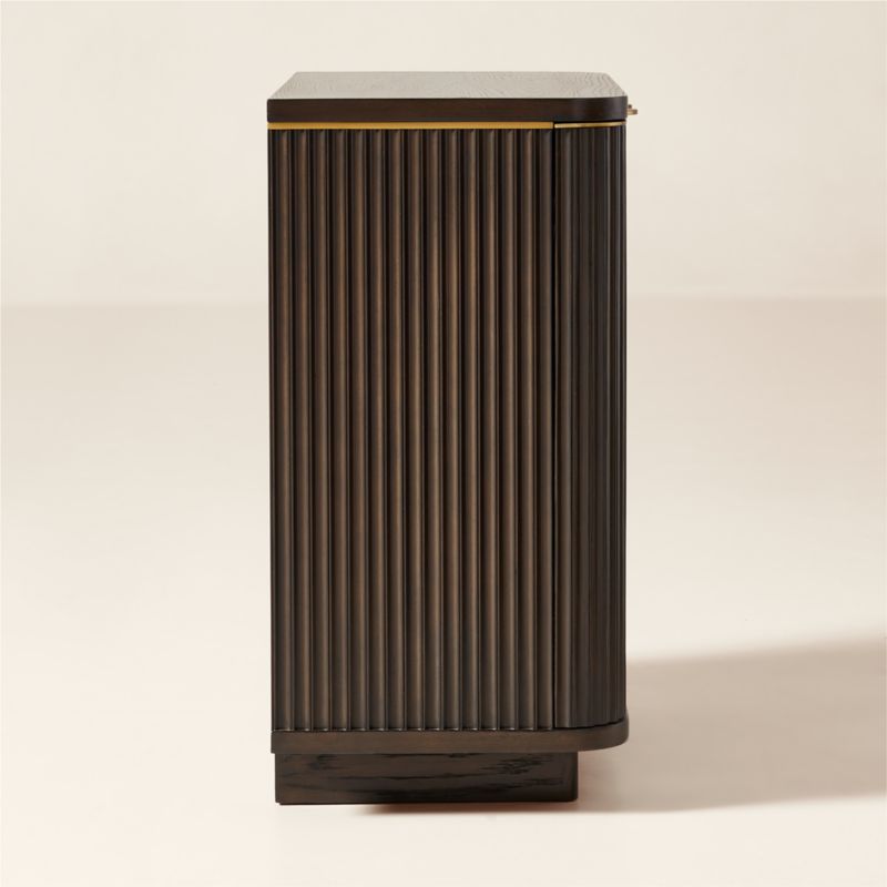 Davison 30" Fluted Dark Oak Cabinet - image 4 of 8