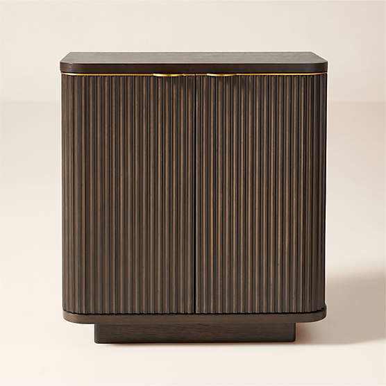 Davison 30" Fluted Dark Oak Cabinet